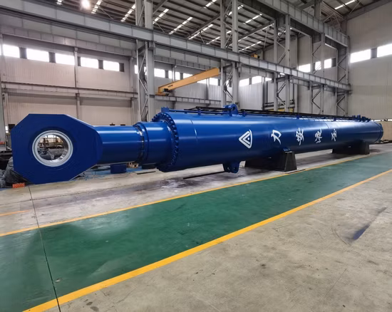 Weight 200t Largest Double Acting Hydraulic Jack Cylinder for 130m Pile Frame Driving Barge